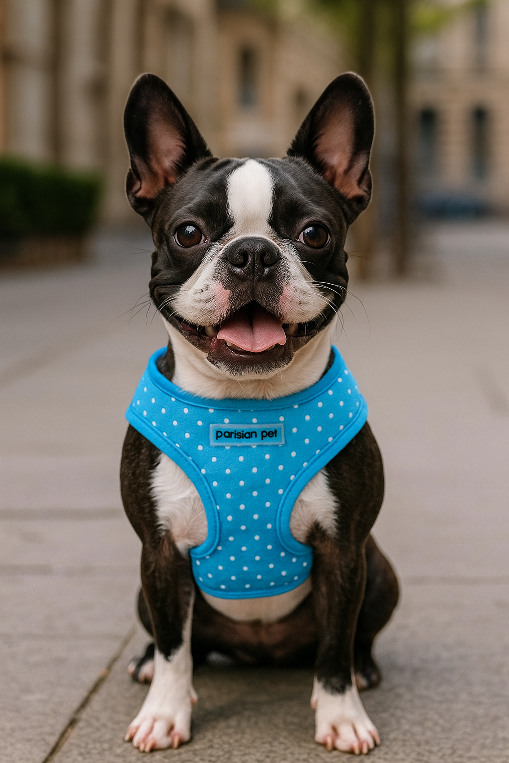 Freedom Harness - Polka Dot Blue