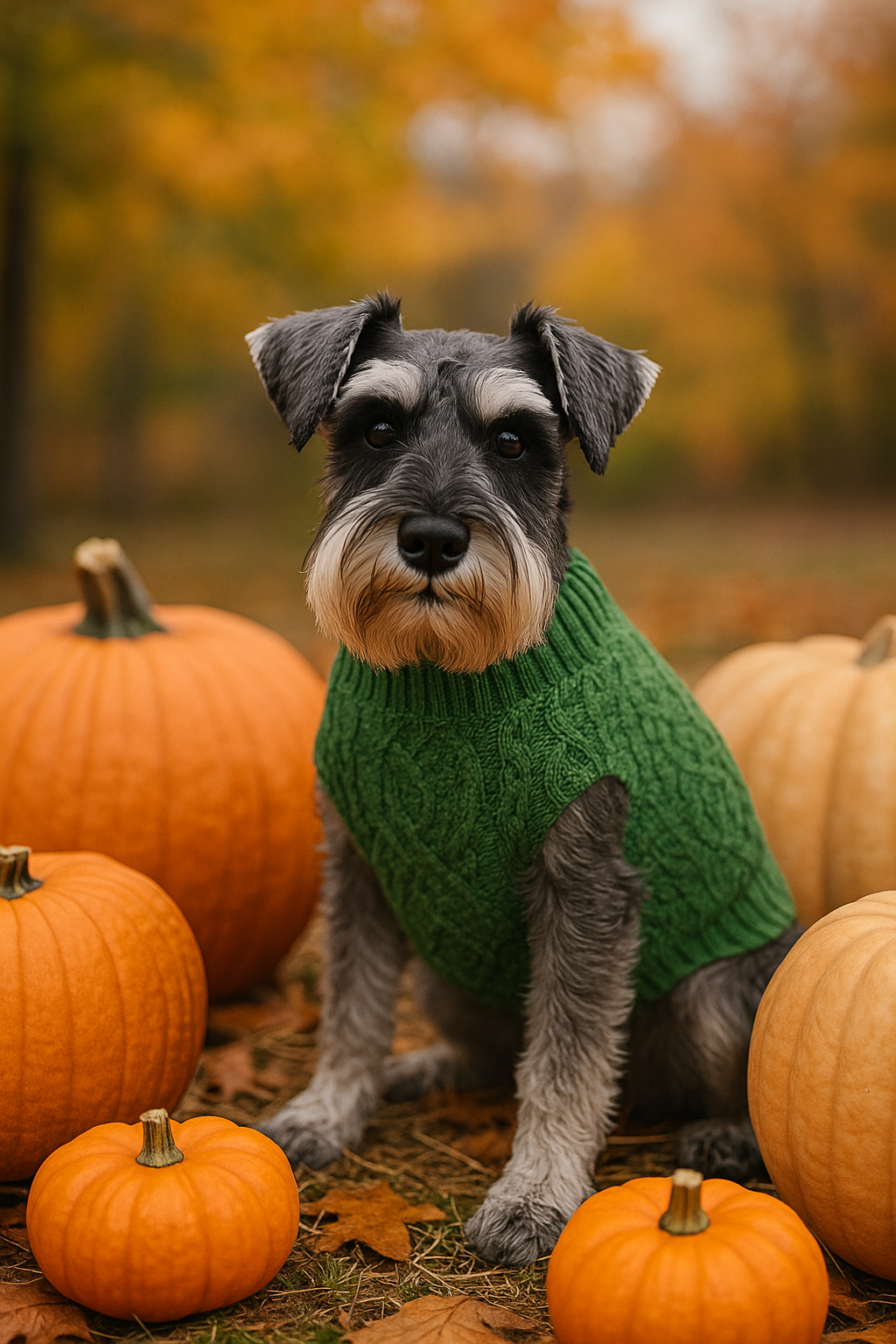Cable Knit Sweater, Green