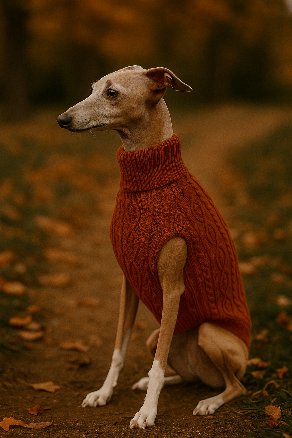 Cable Knit Sweater, Terracotta