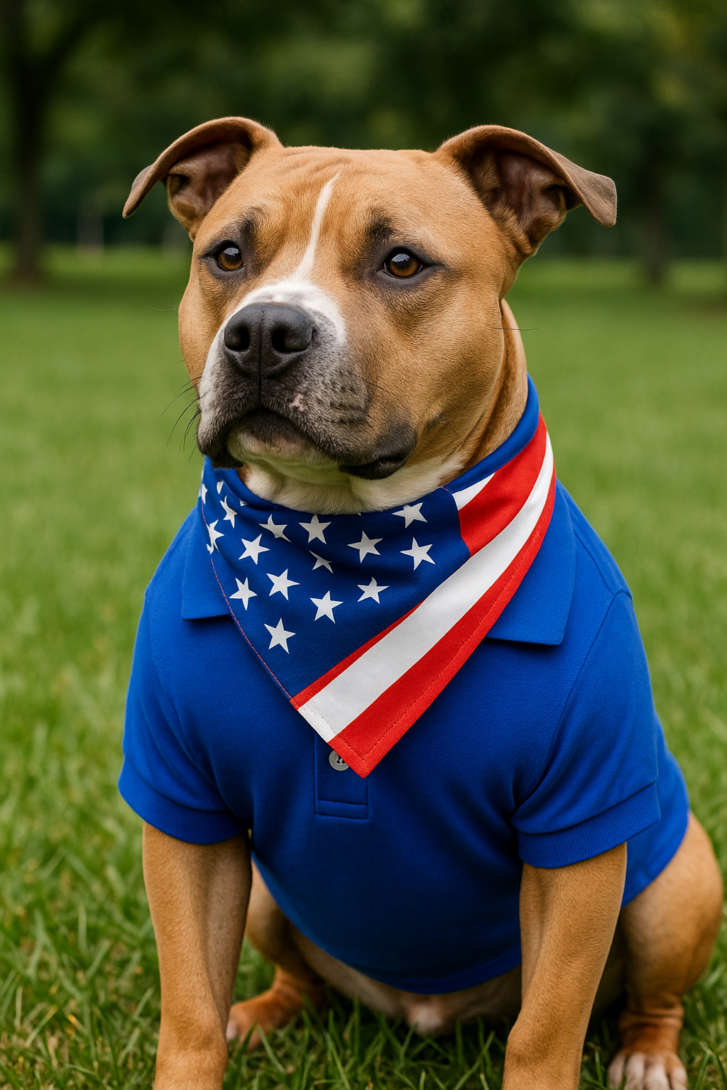 Themed Accessories: Bandanas, Tanks, and Flag-Inspired Pet Gear