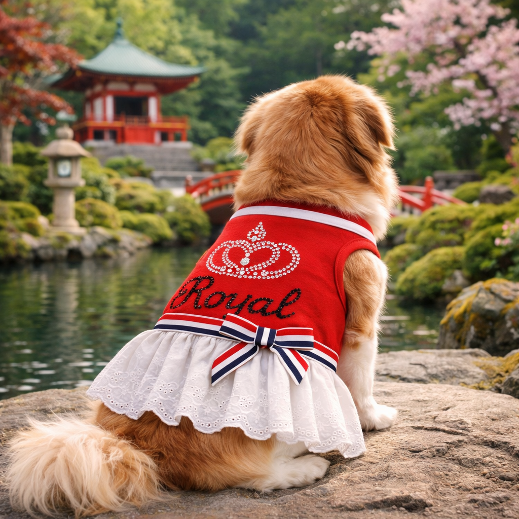 Royal Crown Dress Red