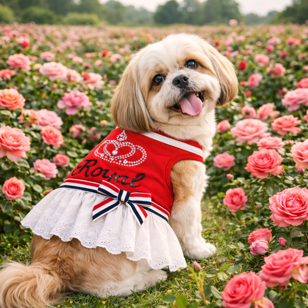 Royal Crown Dress Red