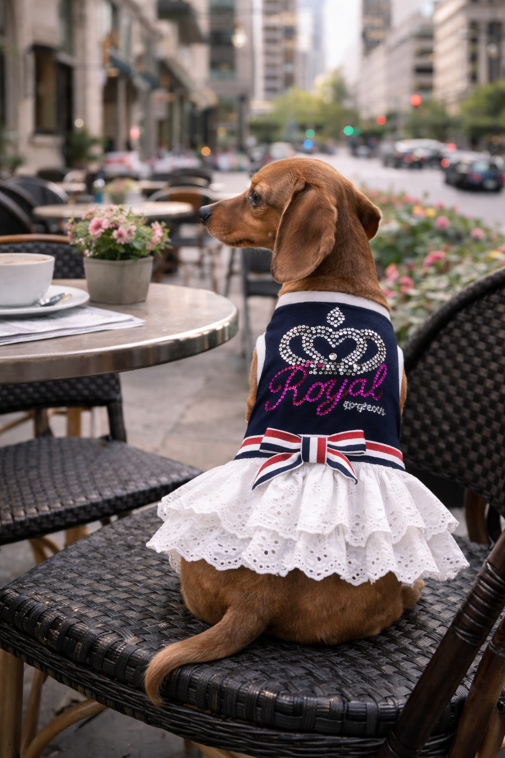 Royal Crown Dress Navy
