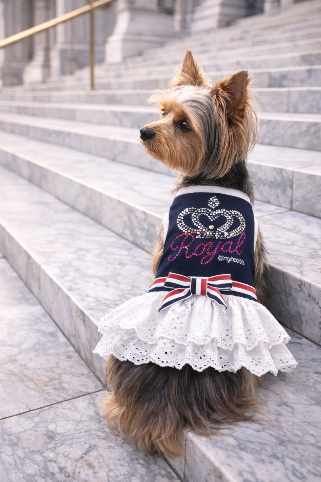 Royal Crown Dress Navy