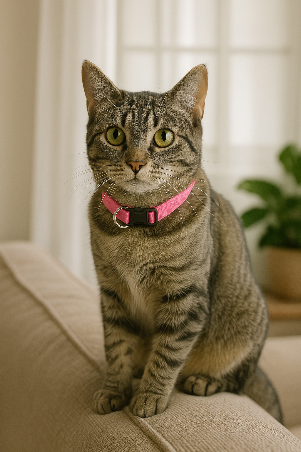 Nylon Collar - Light Pink