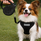 Crystal Retractable Leash Black