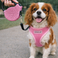 Crystal Retractable Leash Pink