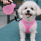 Crystal Retractable Leash Pink