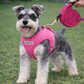 Crystal Retractable Leash Dark Pink