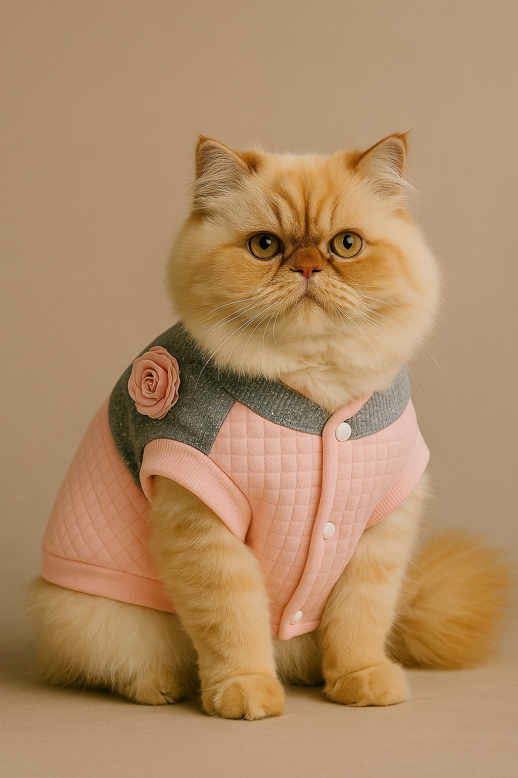 Fancy Flower Quilted Jacket, Pink