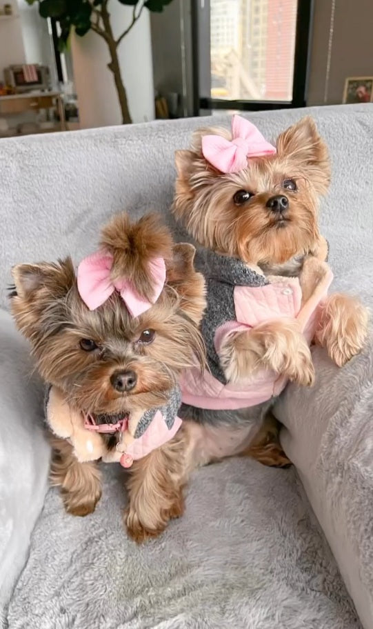 Fancy Flower Quilted Jacket, Pink