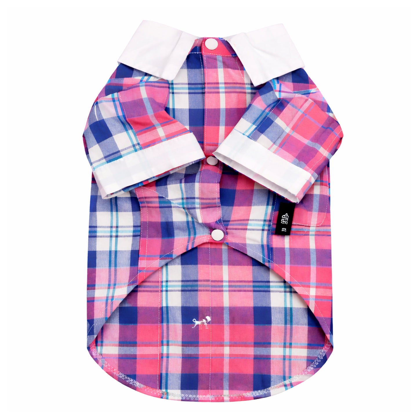 Plaid Royal Camp Shirt - Pink