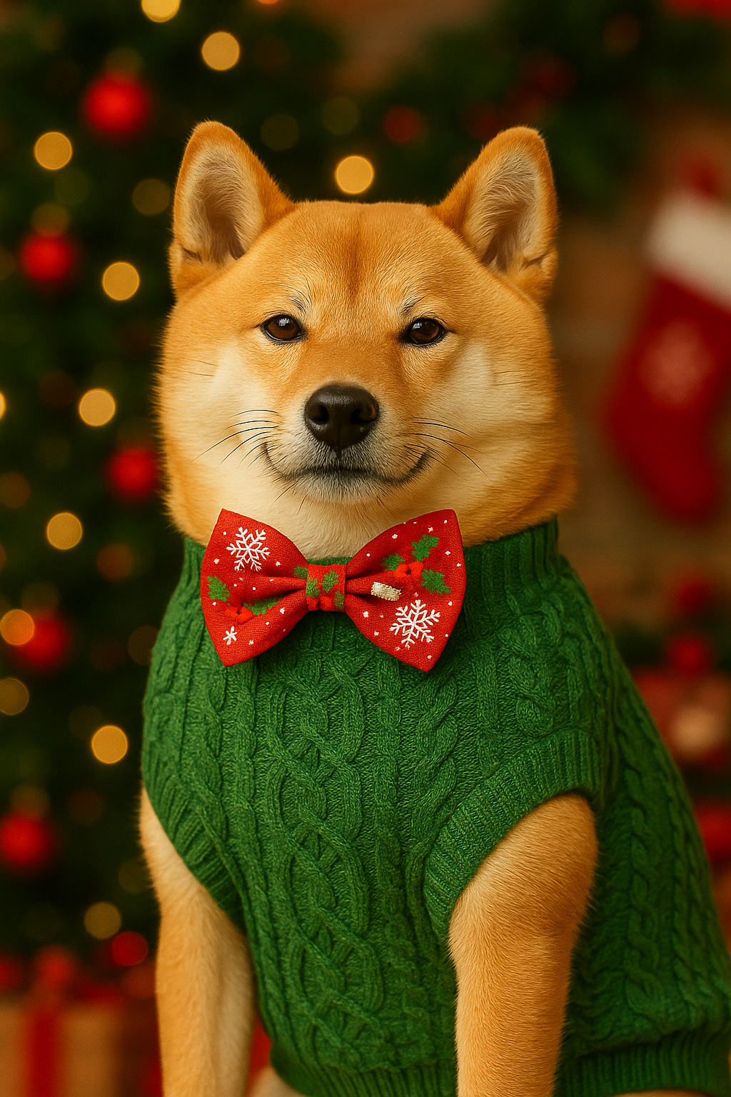 Cable Knit Sweater, Green